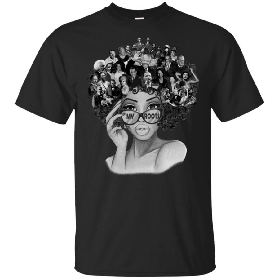 African American T Shirt My Roots Famous People In My Head Proud Black History Month Funny Shirts