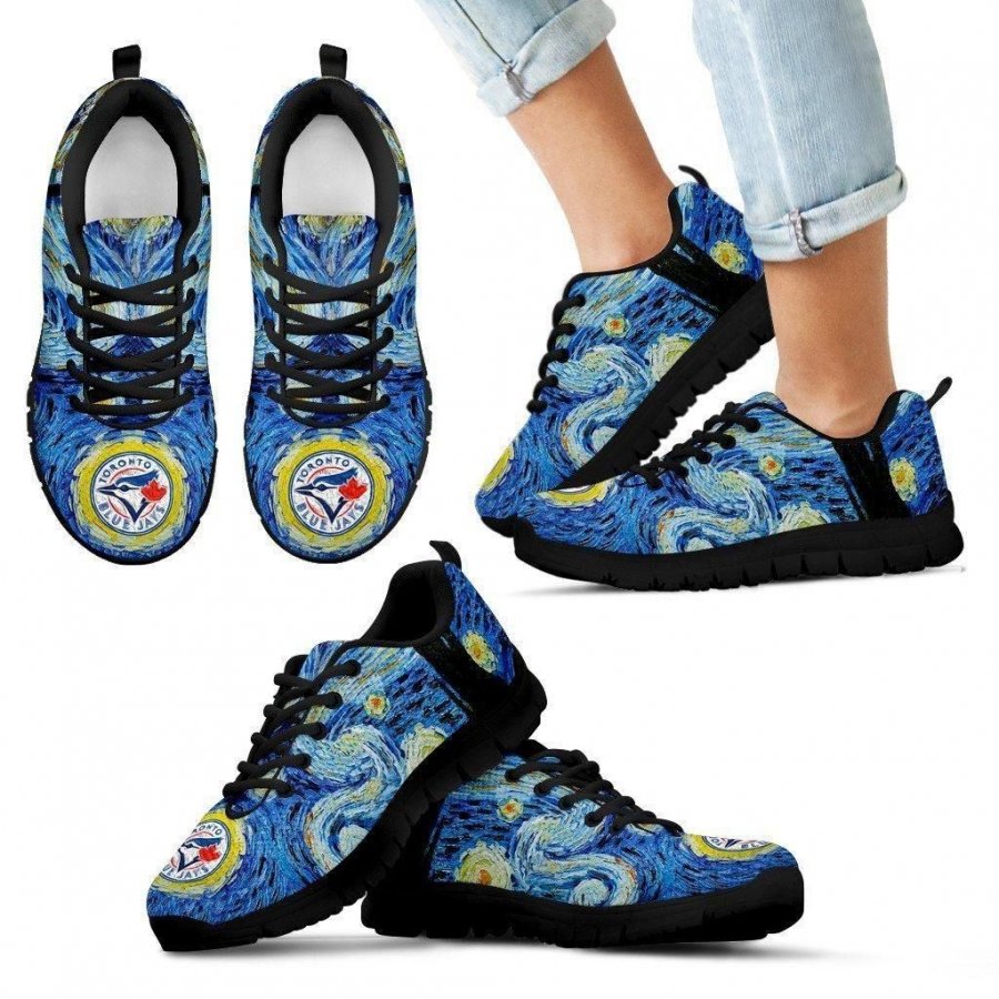 Sky Style Art Nigh Exciting Toronto Blue Jays Sneakers #409