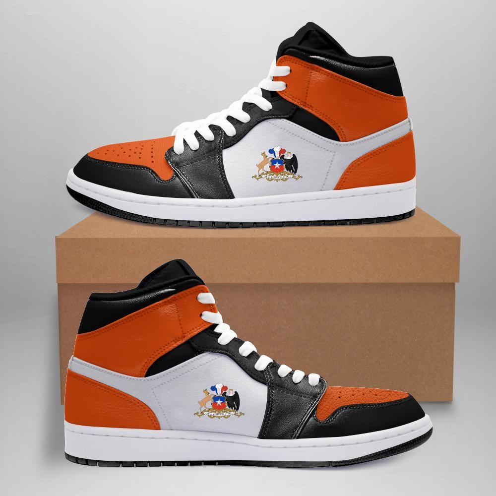 Chile High Top Sneakers Shoes Satin Shattered Backboard Orange (Women/Men) A7