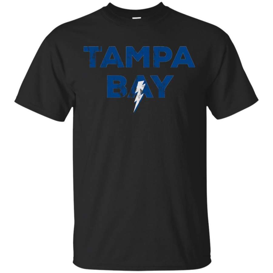 Distressed Vintage Lightning Hockey Shirt for Tampa Playoffs Tee