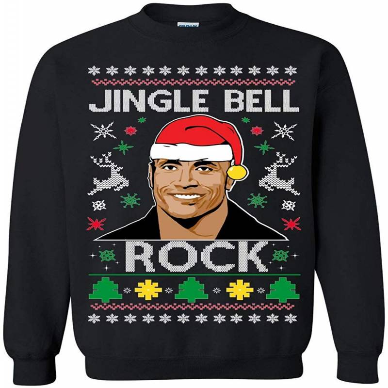 Ugly Christmas Sweater Jingle Bell Rock Unisex Sweatshirt