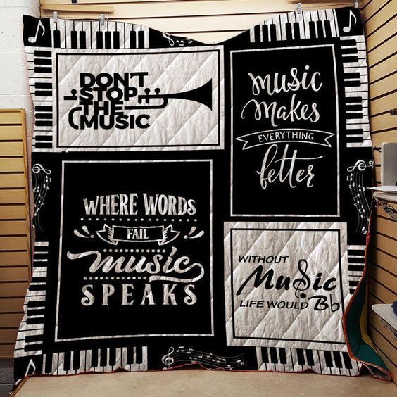 Don’T Stop Music Clh2310041Q Quilt Blanket