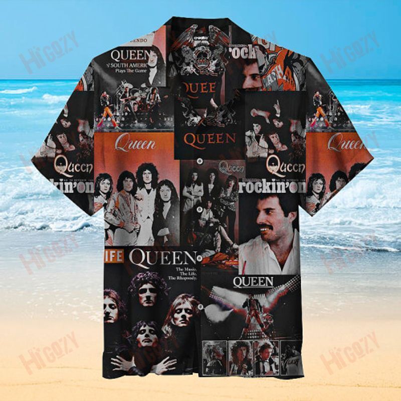 Queen Band For Man And Woman Print Short Sleeve Hawaii Shirt Ha83613