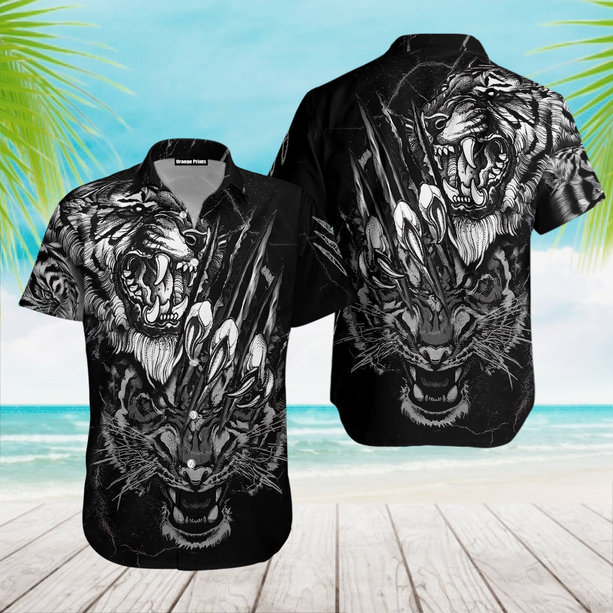 White Tiger Hawaiian Shirt For Men & Women | Wt5141