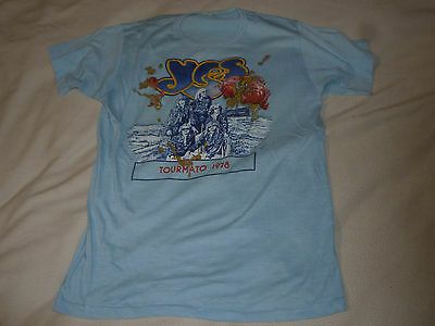 Vintage Star Rock Concert Tour Shirt Yes Band Tourmato 1978 Rare M Kelley  L 2164