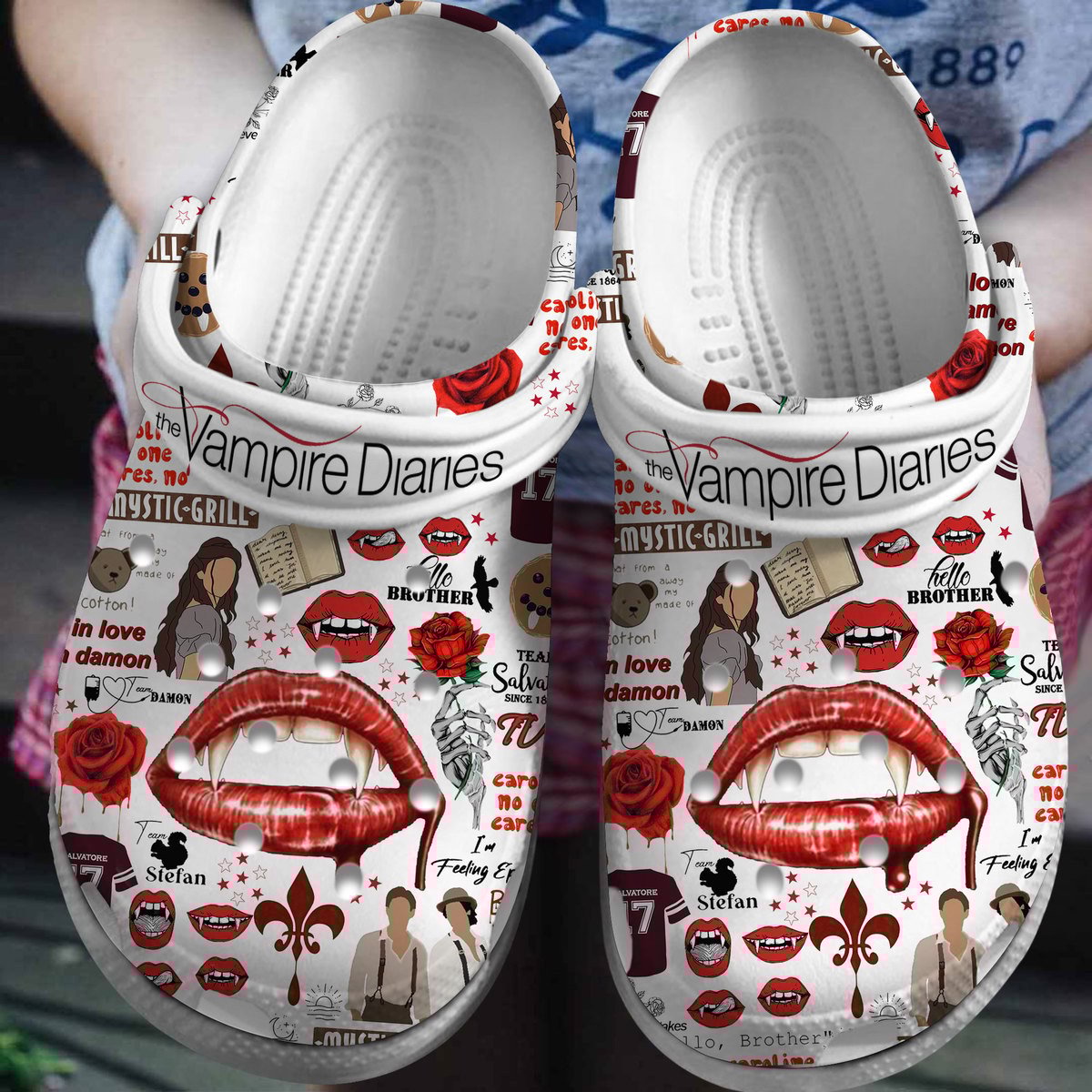 The Vampire Diaries Tv Series Crocss Clogs For Men Women And Kid Tr1805325347