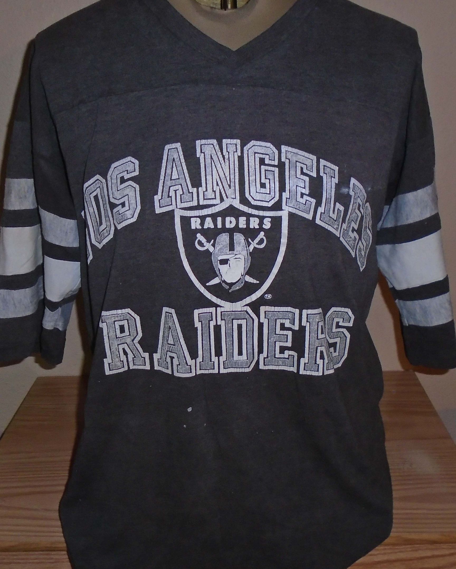 Vintage 1980S Los Angeles Raiders Jersey Shirt Large Shirt