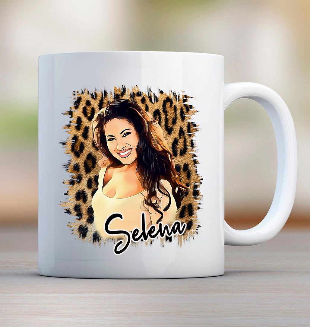 The Queen Leopard White Mug