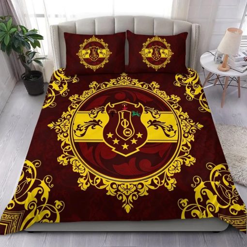 Black Greek – Iota Phi Theta Fraternity Official Seal Mandala Pattern 3D Bedding Set