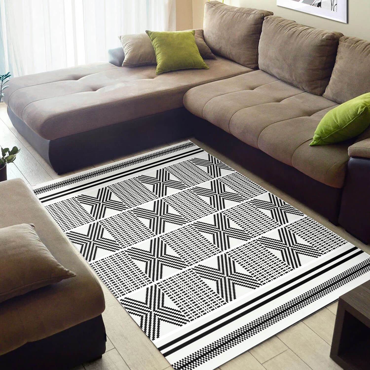 Beautiful African American Rug Vintage African American Black Art Seamless Pattern African Style Floor Rugs African Living Room Decor BPS3245