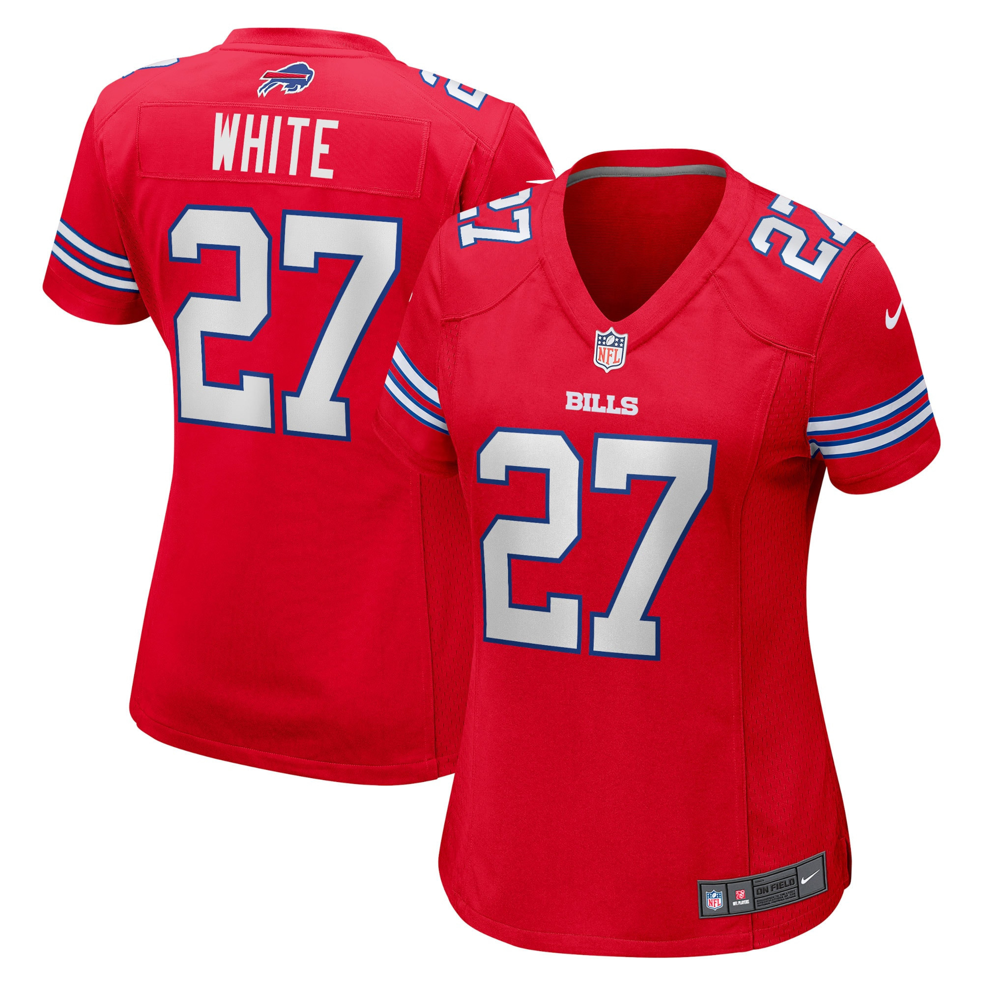 Tredavious White Buffalo Bills Womens Game Player Jersey – Red NFL