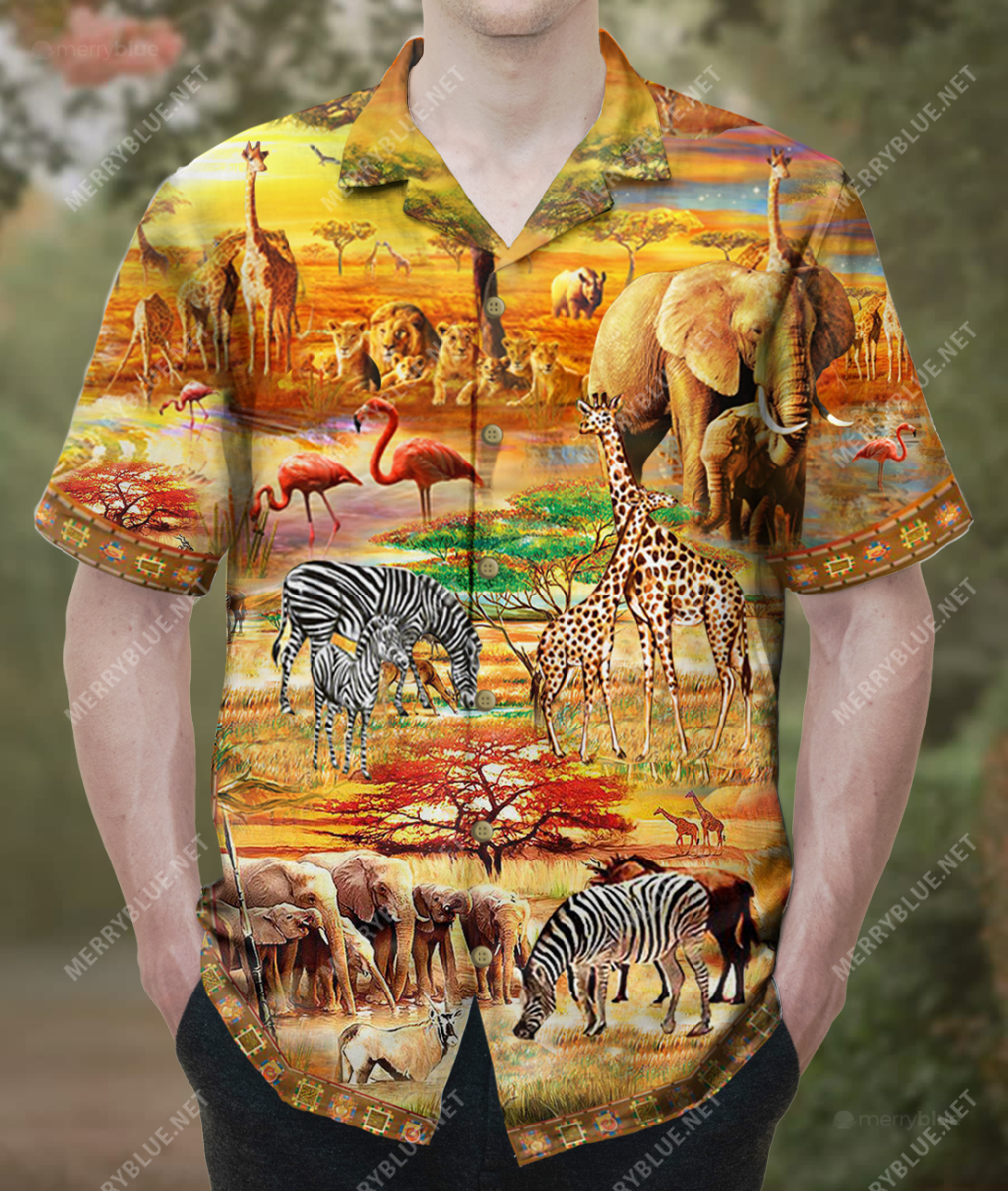 Adventure To Africa Safari Unisex Hawaiian Shirt