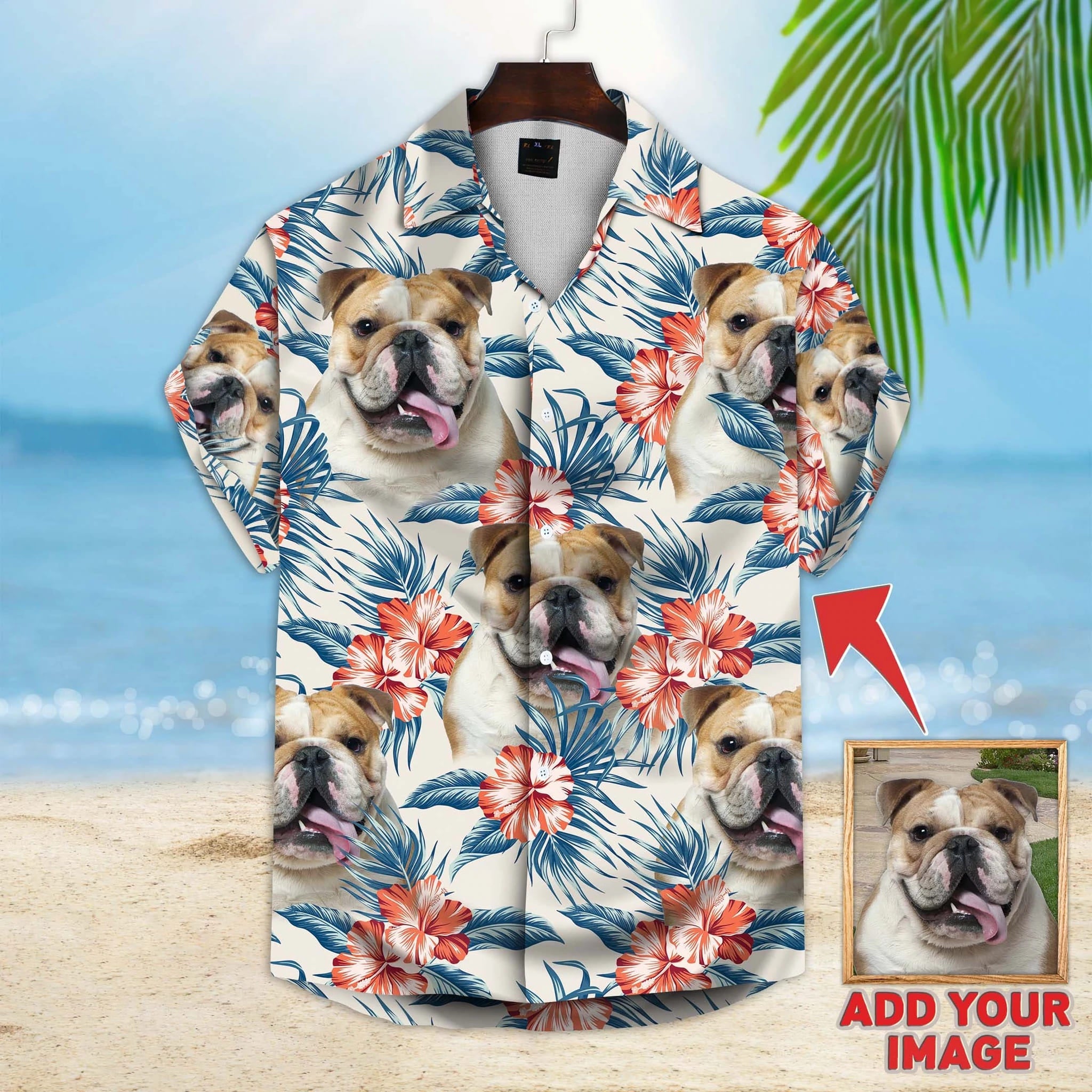 Custom Photo Dog Floral Aloha Gift For Summer Hawaii Shirt Women Ha96004