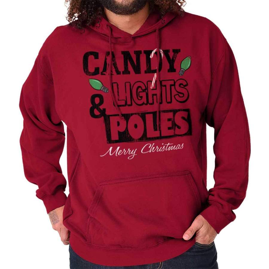 Candy Lights & Poles Hooded Sweatshirt