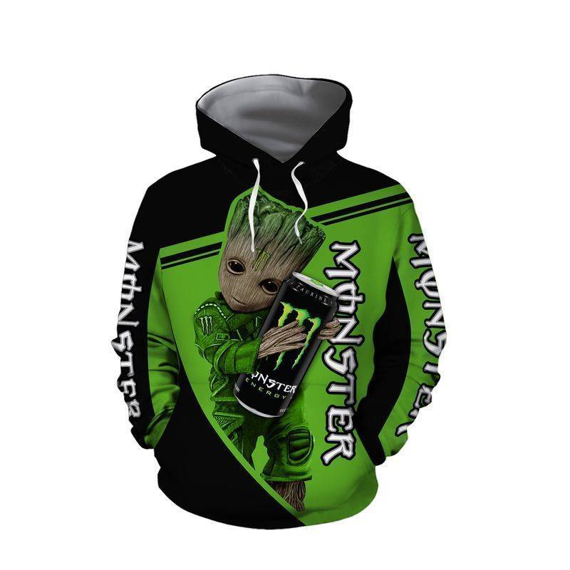 Monster Energy Groot Hoodie/Zip Hoodie 3D Full Printed High Quality