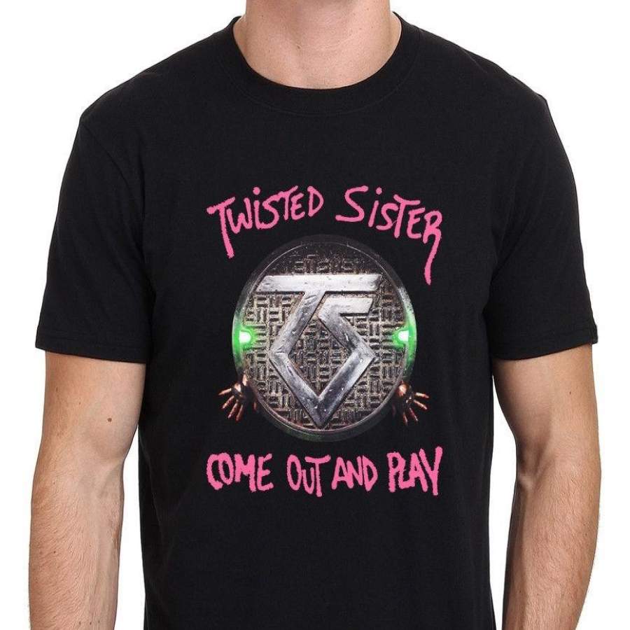 Fashion Personality Pattern Cotton Men’S T-Shirt Twisted Sister Vintage Come Out And Play T-Shirt Mens Funny Tshirts