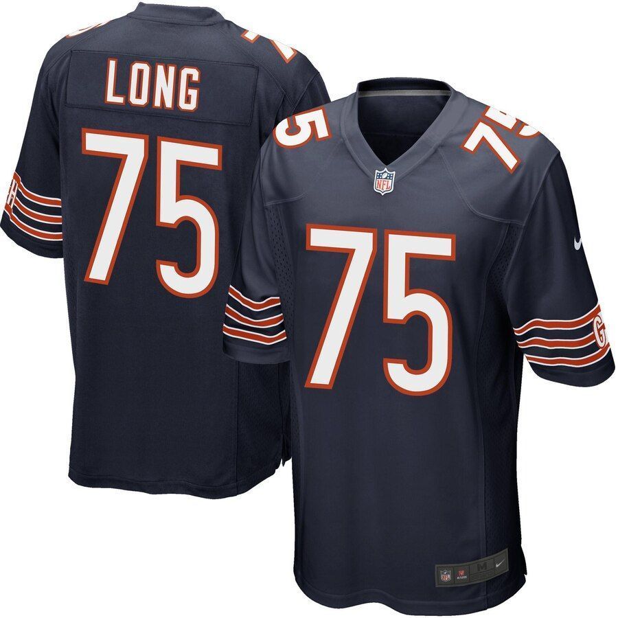 Kyle Long Chicago Bears Game Jersey Navy Blue 2019