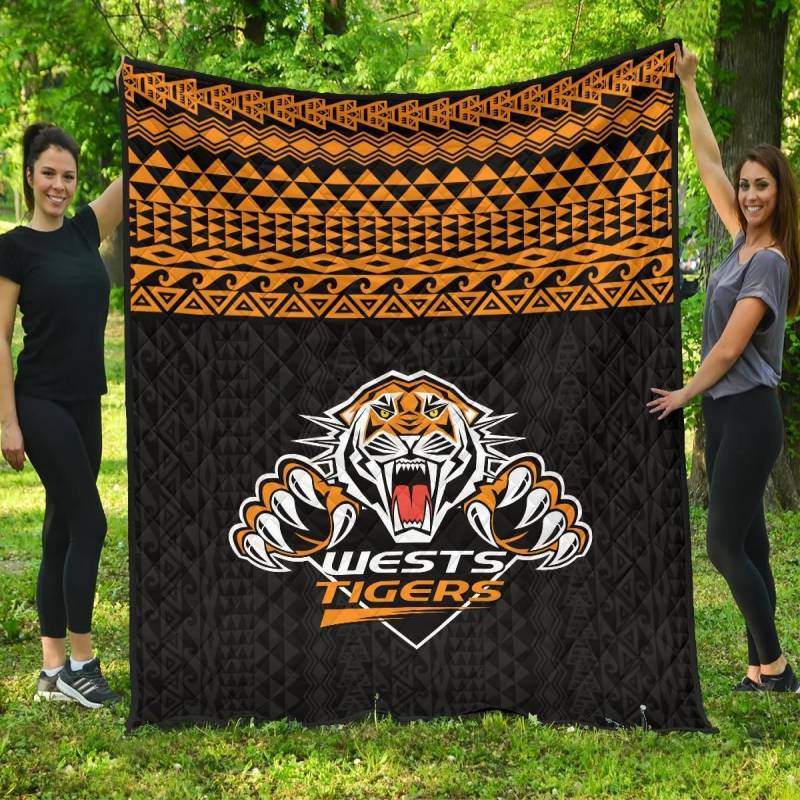 West Tiger Polynesian Premium Quilt – NRL Team – BN3912