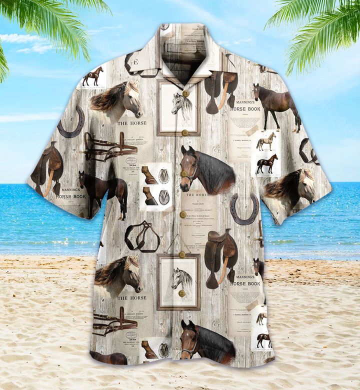 Horse Grey Vintage Hawaii Shirt Ha64858