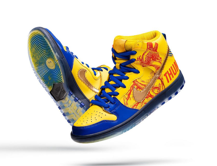 Nike SB Dunk High Doernbecher Vivid SulfurGame Royal 5339167