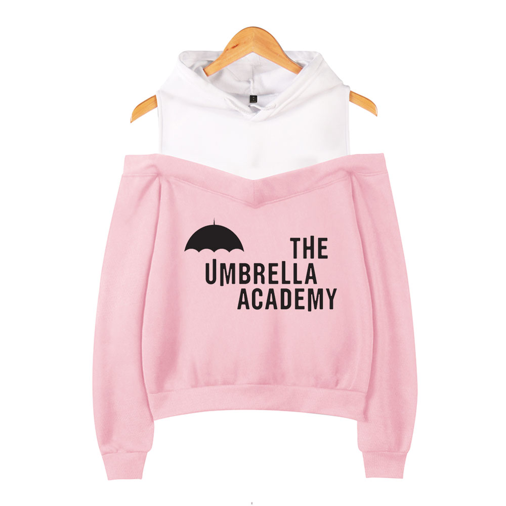 The Umbrella Academy Crop hoodie Sweatshirts Women Pullover Off-shoulder Harajuku Tracksui alx