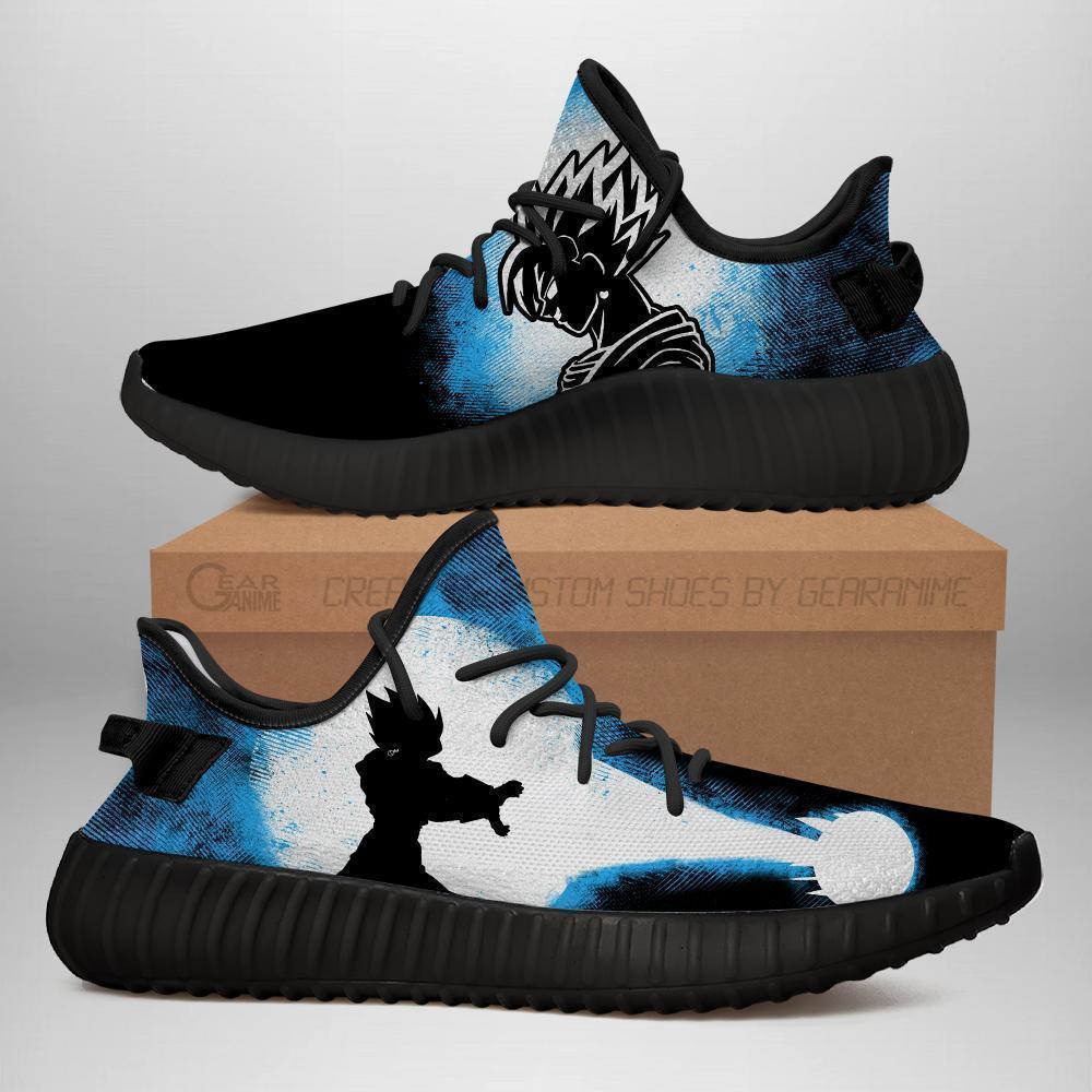 Vegito Silhouette Yeezy Shoes Skill Custom Dragon Ball Z Anime Sneakers MN04