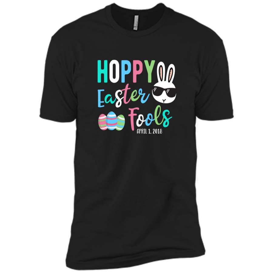 Easter April Fools Day 2018 Shirt – Hoppy Easter Fools Bunny Next Level Premium Short Sleeve Tee