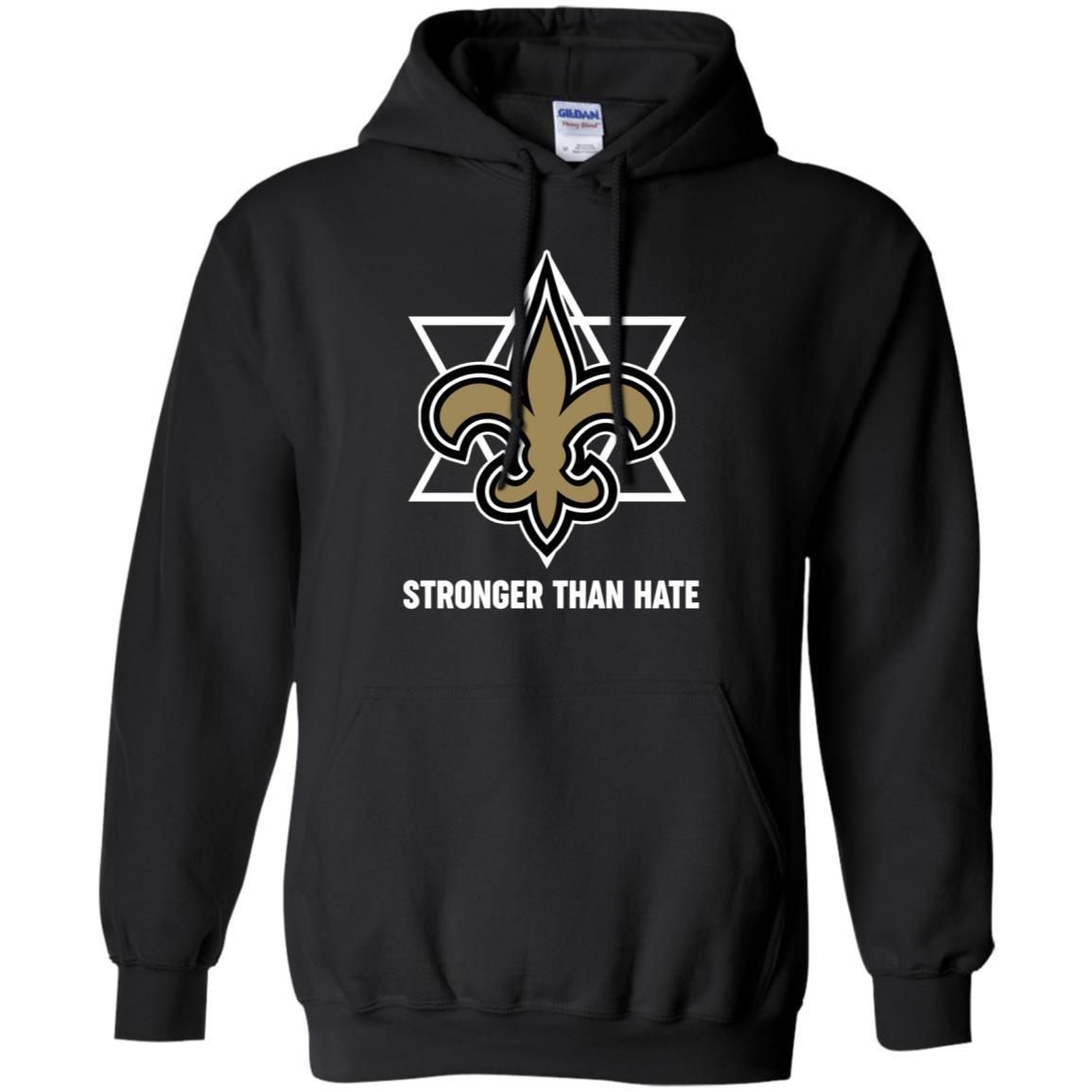 Buy New Orleans Saints With Pittsburgh Stronger Than Hate Hoodies