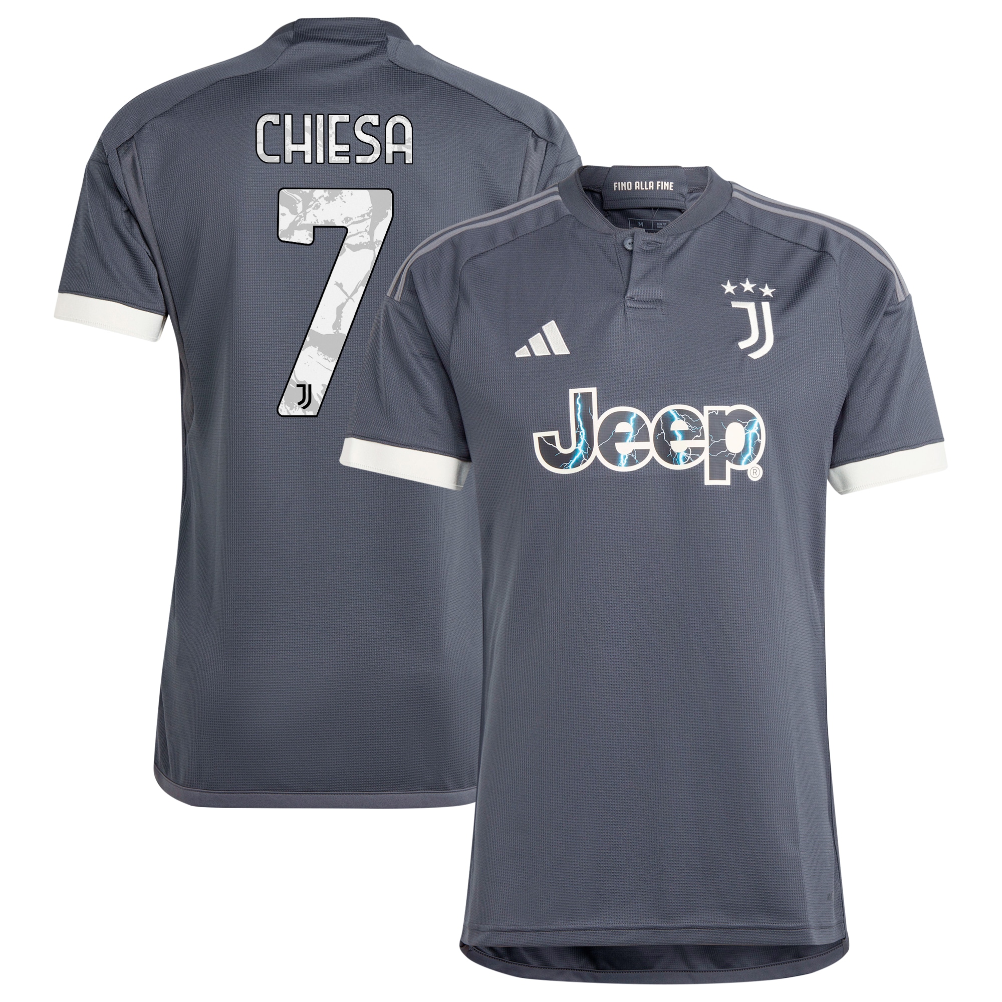 Federico Chiesa Juventus 2023/24 Third Replica Player Jersey – Gray