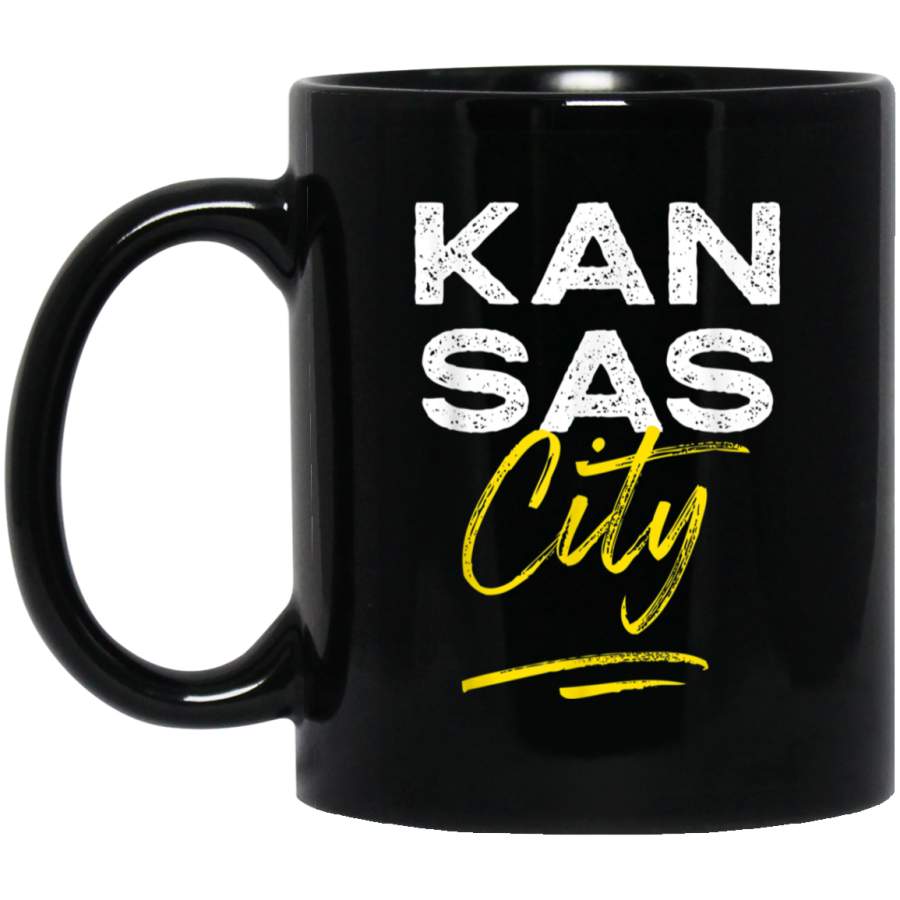 Vintage Retro Kansas City Football KC Graphic Mug