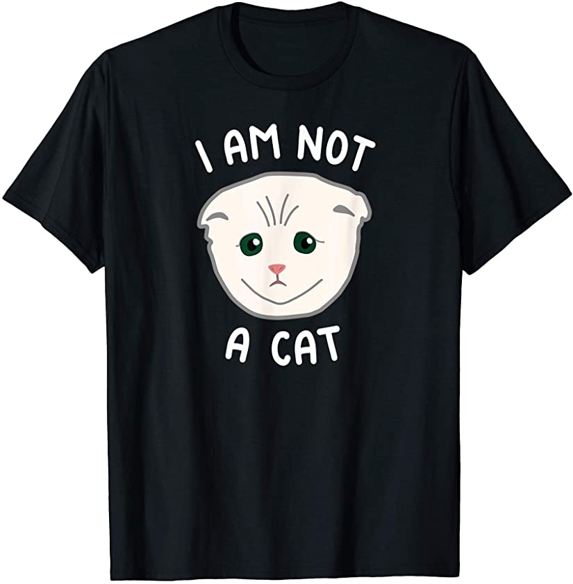 Cat Lawyer I Am Not A Cat Funny Worried Kitten T-Shirt