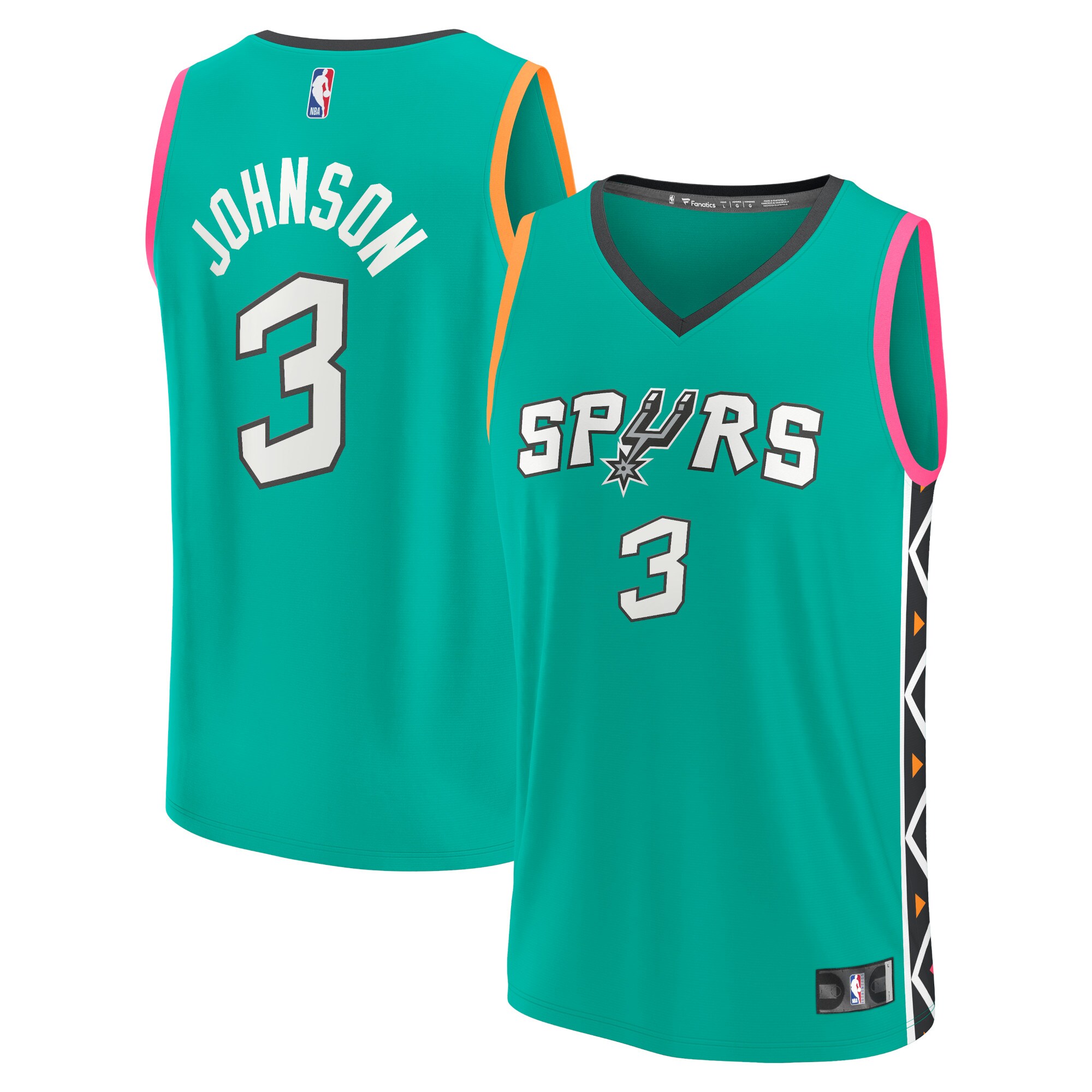 Keldon Johnson San Antonio Spurs Fastbreak Jersey – City Edition – Green