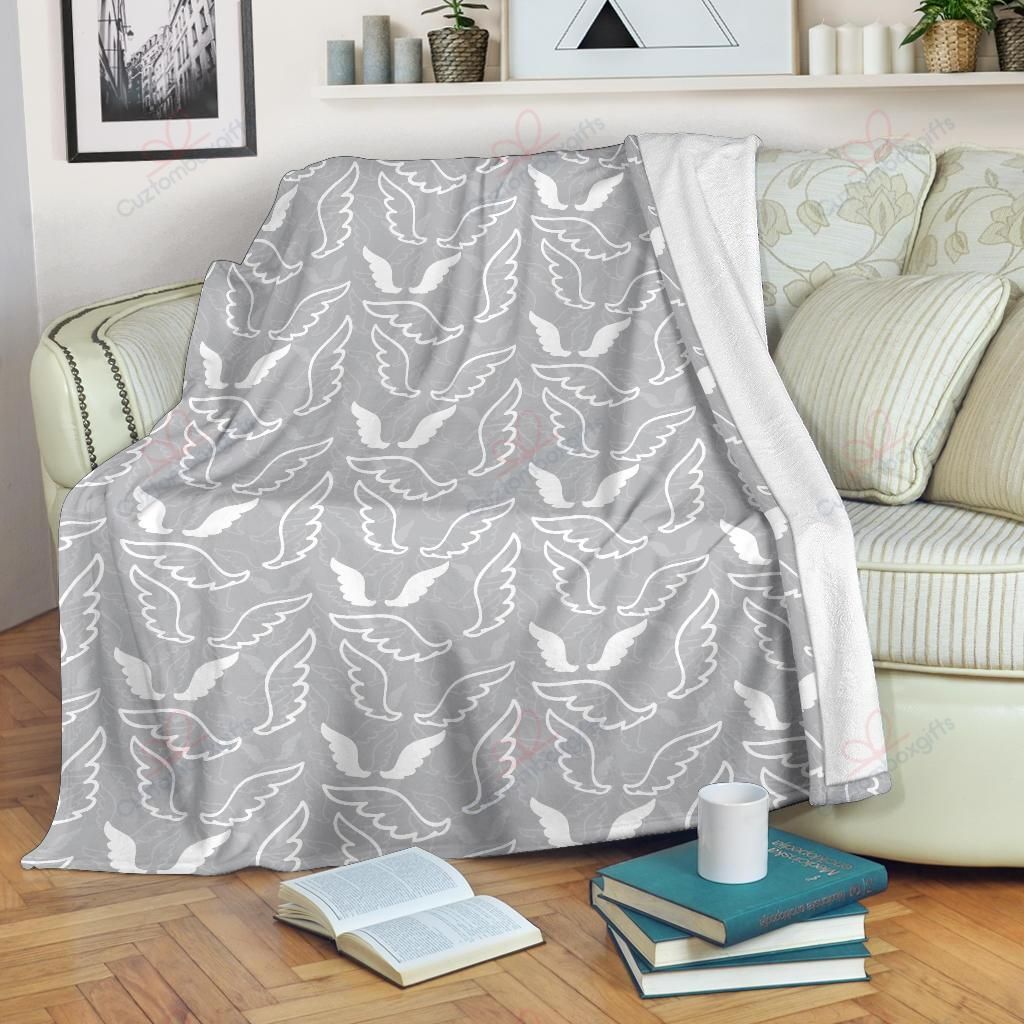 Angel Wings Pattern 1 GS-CL-DT2705 Fleece Blanket