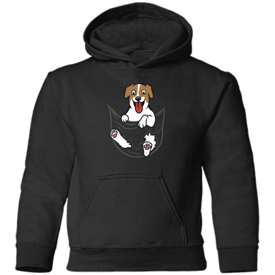 AGR Jack Russell Terrier Pocket Graphic Toddler Pullover Hoodie