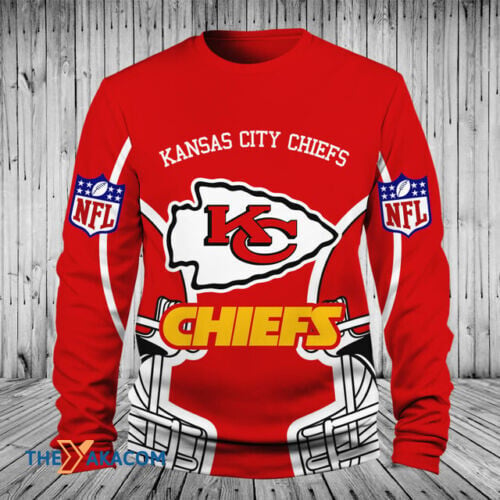 Kansas City American Football Team Road Super Bowl Helmet Gift Sweatshirt Long Sleeve Crewneck Casual Pullover Top