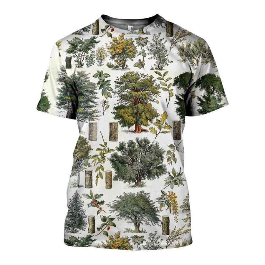 3D All Over Printed Vintage Forest Shirts And Shorts SAGK031003