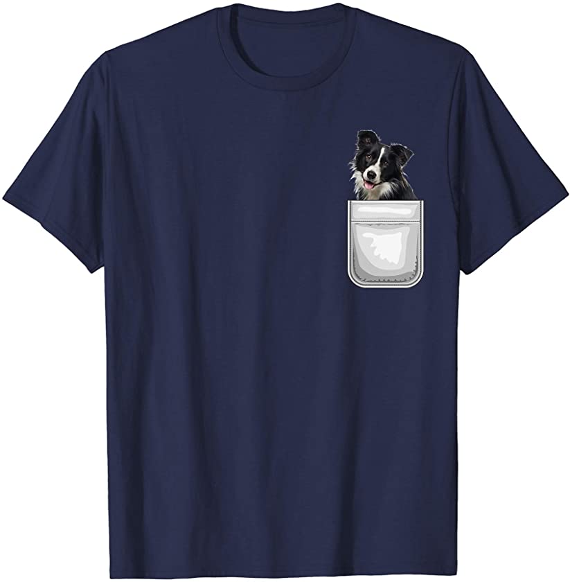 Border Collie Puppy Dog in Your Pocket T-Shirt