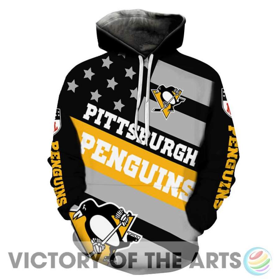 Proud Of American Stars Pittsburgh Penguins Hoodie