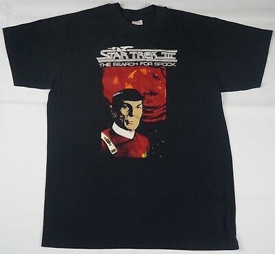 Vintage Stedman Star Trek Iii The Search For Spock T Shirt 80s 90s Tv Show Usa L 3207