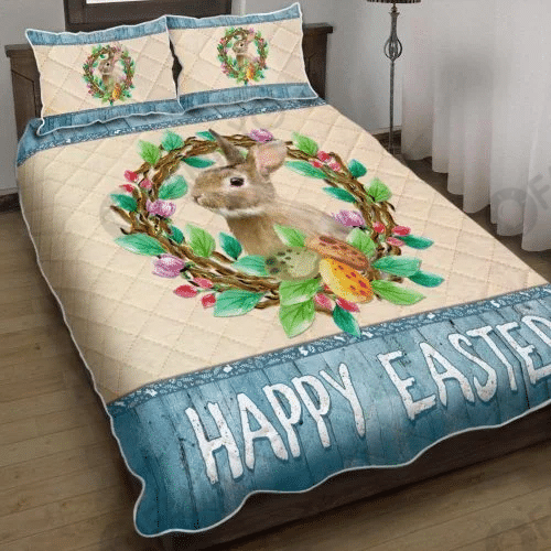 Bunny Easter Quilt Bed Set