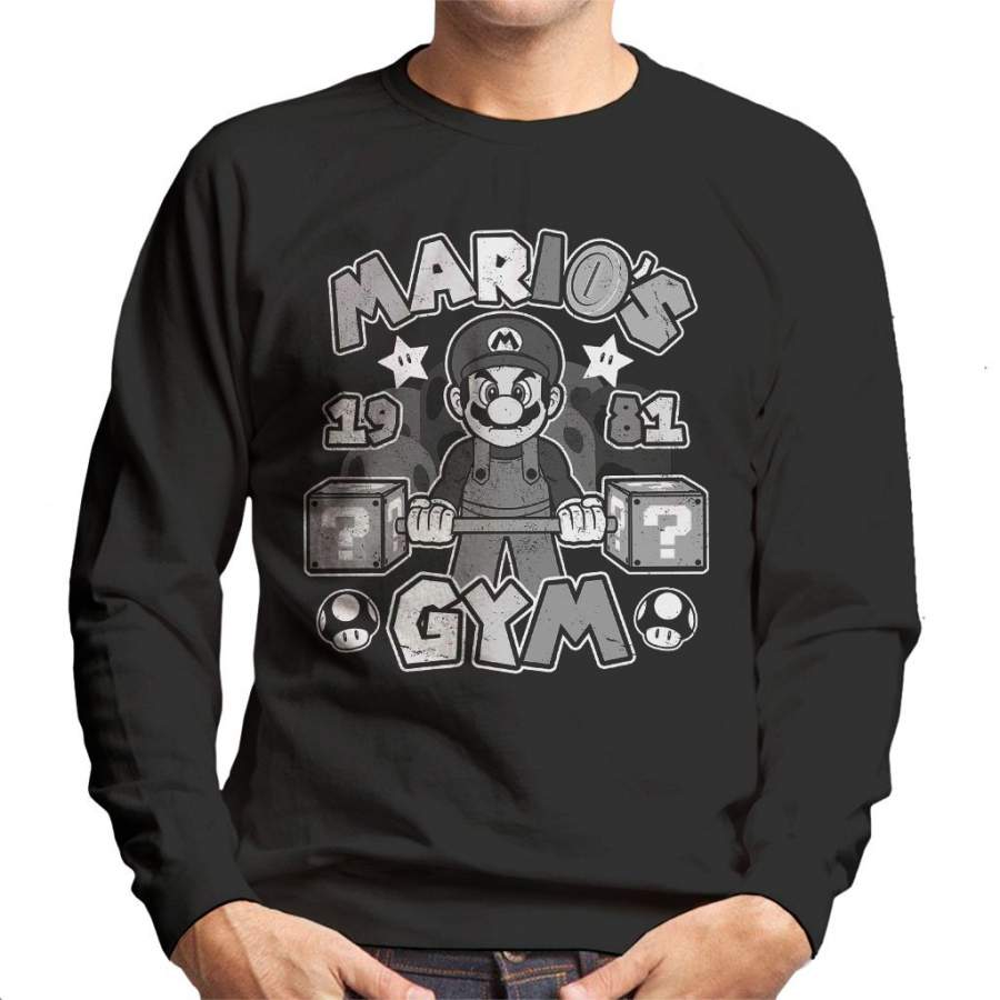 Super Marios Gym Men’s Sweatshirt