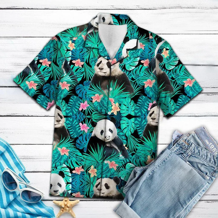 Lovely Panda Tropical Jungle Hawaii Shirt Ha106904