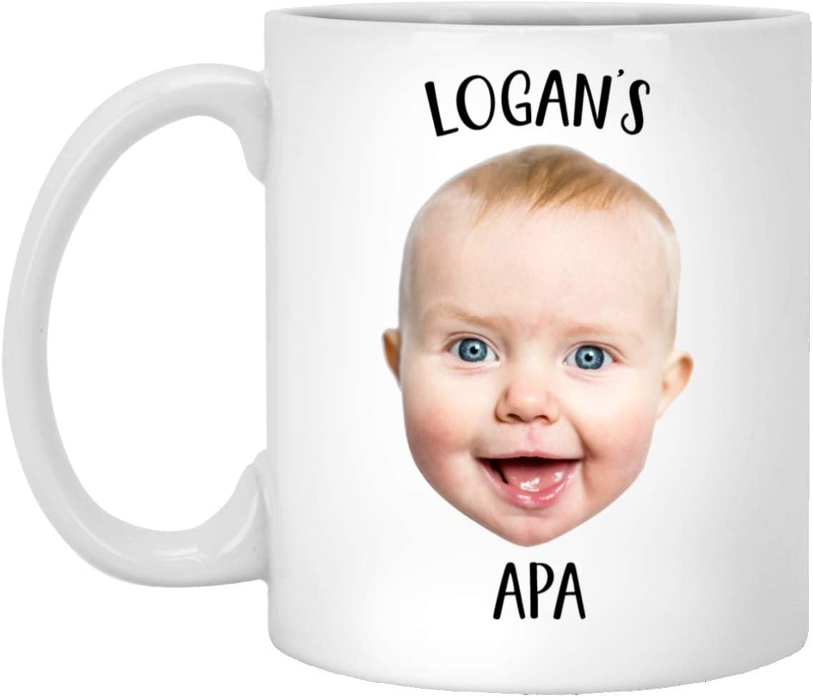 Baby Mug – Personalized With Your Baby’S Photo And Name – Coffee Mug – Mug For Apa – Mug For Dad – Grandparent Gift – Grandma – Grandpa 15Oz
