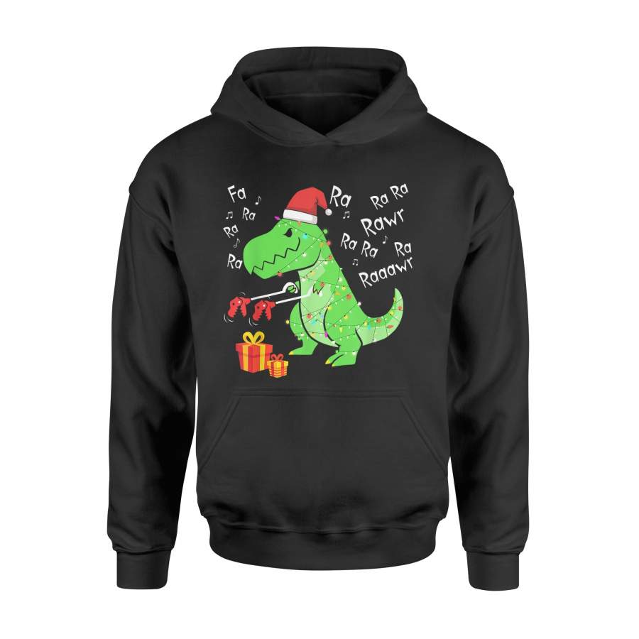 Christmas Fa Ra Ra Ra Rawr Tree Rex T-Shirt – T-Rex funny christmas – Standard Hoodie