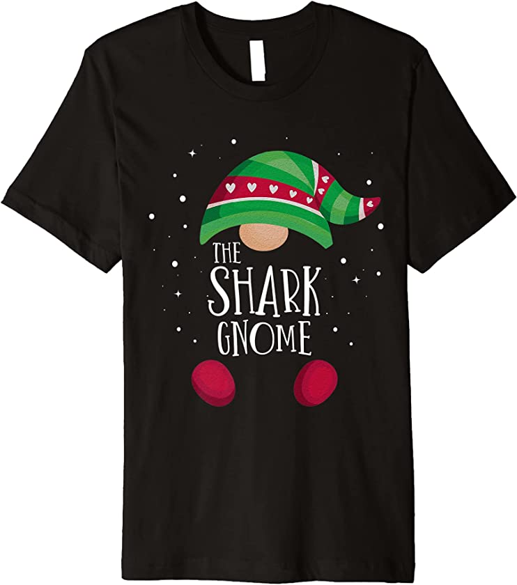 Shark Gnome Matching Christmas PJs Family Pajamas Premium T-Shirt