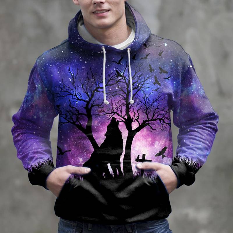 Wolf Night H14908 - All Over Print Unisex Hoodie