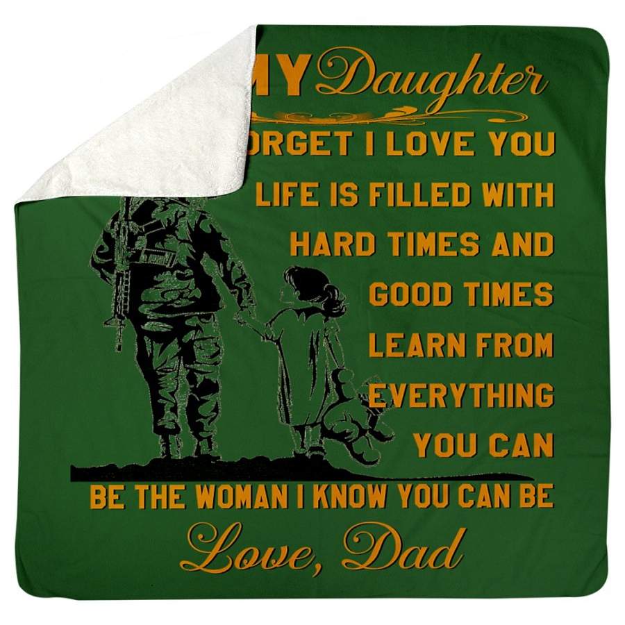 To My Daughter- Be The Women I Know You Can Be Sherpa Blanket