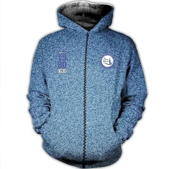 Sorority Hoodie – Jeans Zeta Phi Beta Zip Hoodie