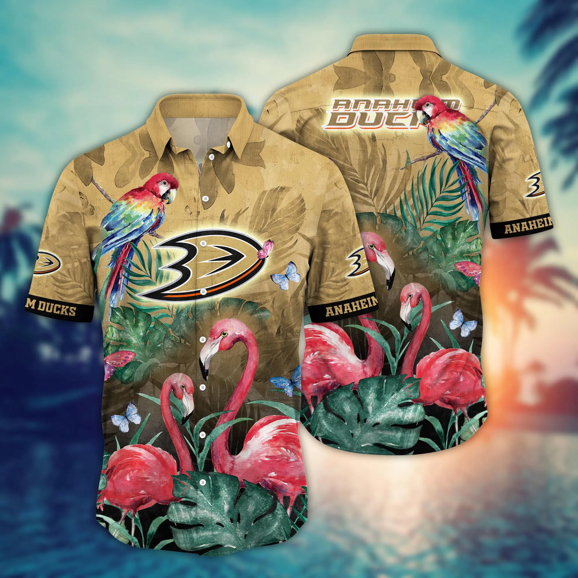 Anaheim Ducks Nhl Hawaiian Shirt Pool Days Aloha Shirt