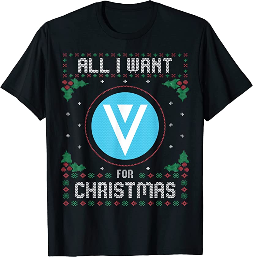 Verge Ugly Christmas Sweater, All I Want For Xmas T-Shirt